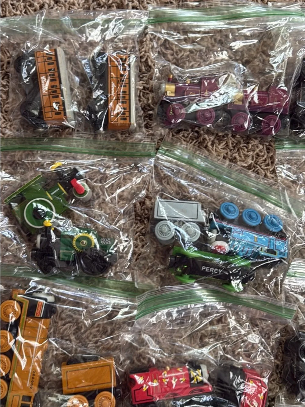 Thomas the Train Wooden Trains and Cars - 69 PIECES